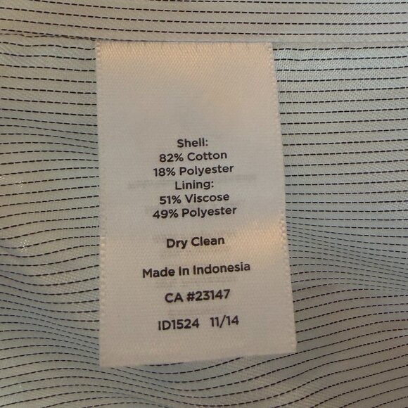 Talbots Textured Piped Coatigan 12 black tan snap - Picture 8 of 9